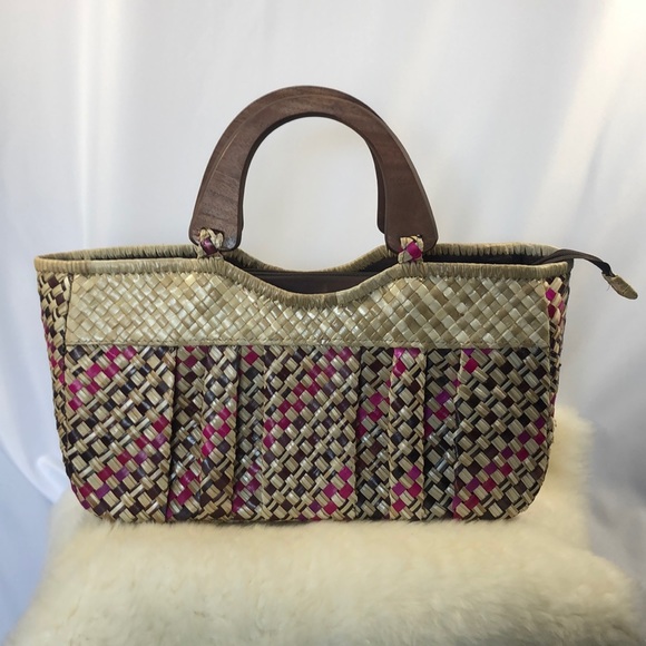 Straw beach bag/purse - Picture 2 of 8